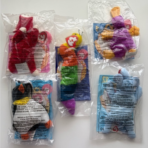 NWT McDonald's TY Beanie Babies - 5 pcs - Picture 3 of 3